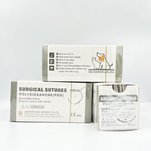 सर्जिकल सूट पशु चिकित्सा आपूर्ति लेपित pga/pddo/रेशम/नायलॉन/catga/pdd सूतुस डिओक्सोन - Product Image 5