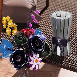 MJI 13039 Nuit Fantôme Vase Cristal Blocs de Construction Fleur Briques Collection Cadeau Jouets - Product Image 3