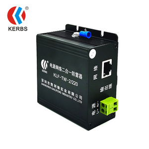 Protector de Sobretensión para Red Eléctrica Kerbs Klf-Tw-2/220, 220 V CA, 5 kA, con Puerto Ethernet para Sistemas de Seguridad - Product Image 1