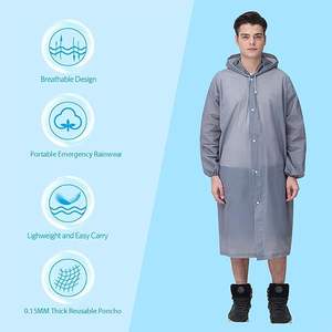 カスタムロゴ軽量<span class=keywords><strong>EVA</strong></span>使い捨てレインウェア大人用ポータブル屋外旅行レインコート-キャンプ用卸売可能 - Product Image 5