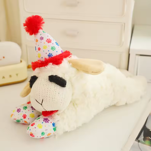 Jouet à mâcher durable pour chien en peluche alpaga qui couine, pour le nettoyage des dents, jouet interactif pour animaux de compagnie, mignon jouet en peluche mouton pour animaux de compagnie - Product Image 6