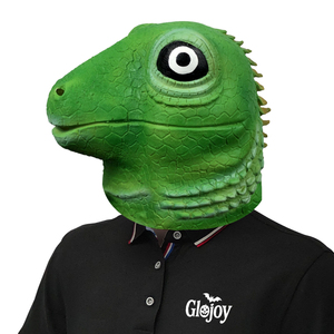 Lustige Latex-Eidechsenmaske, Witziger Tierkopf-Helm für Halloween, Cosplay-Partys, Maßanfertigung, Großhandel - Product Image 6