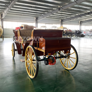 Carruaje de lujo clásico de alta gama con acabado en madera para turismo, carruaje eléctrico para turismo. - Product Image 4
