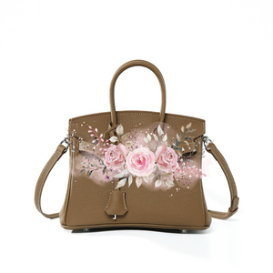 Sac à main pour femme en cuir de vachette pleine fleur Togo, grande capacité, simplicité urbaine, boucle argentée, tailles 20, 25, 30 cm - Product Image 5
