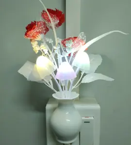 Lampu Hias Dinding Warna-warni, Lampu LED Bunga Tulip Hias Jamur
