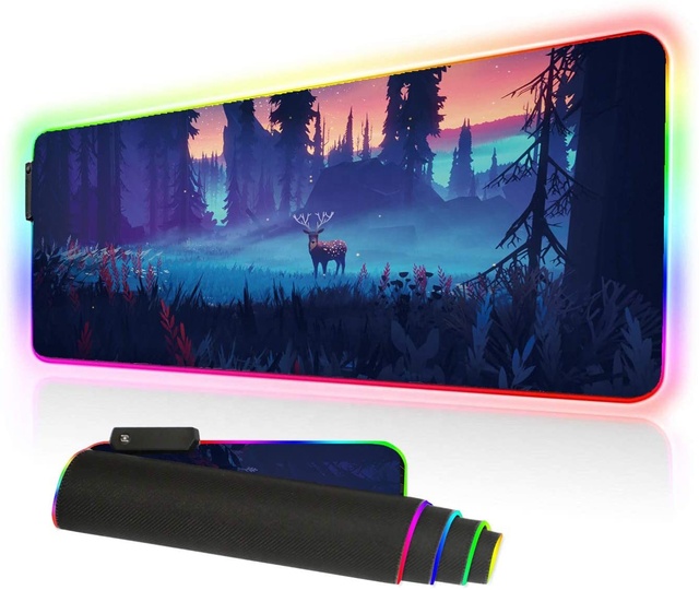 Custom Logo LED Computer Keyboard Mouse Mat RGB Large Glorious PC Gaming Mouse Pad