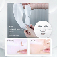 KOEC Ampoule Visage au Collagène et Peptides de Soie et Masque Anti-rides Liftant au Collagène – Coffret Soin Essentiel pour la Peau