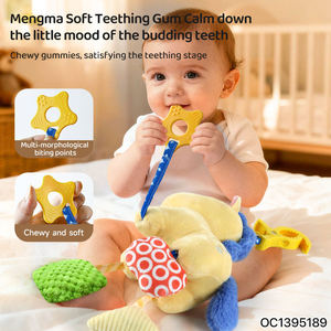 Jouets musicaux suspendus pour siège auto et berceau de bébé, 0-24 mois, jouet éducatif sensoriel en peluche douce, cadeaux pour nouveau-nés, crabe, poussin, cheval - Product Image 4