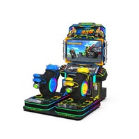 Machine de jeu de course de moto à deux joueurs à pièces, matériel pour lieux de divertissement, châssis >6 ans, alimentation 110/220V, modèle Wzl