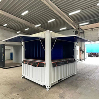 Petite taille 10ft Container Bar and Cafe Restaurant Cuisine en acier Cocktail Shop pour hôtels à usage domestique