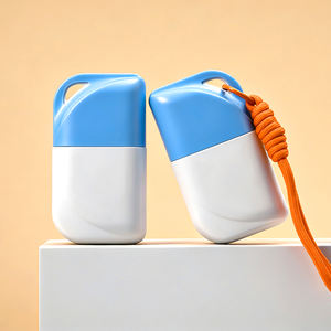 Mini flacon compact carré vide de 30 ml et 50 ml en plastique pour fond de teint et crème solaire avec sangle de suspension - Product Image 4