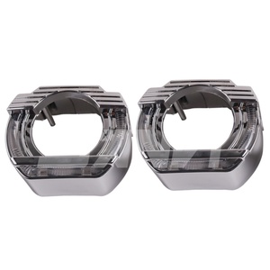 Car Headlight <b>Projector</b> Lens Cover Shrouds Sanvi 2.5 Inch White/dual Colors Angel Eyes for Xenon <b>Projector</b> Lens <b>Light</b> LED 12V - Product Image 4