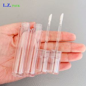 LZ Pack Stock 100pcs 5ml <span class=keywords><strong>Lip</strong></span> Tint Bottle Tube Custom Logo Lipgloss Containers Clear Lipgloss Tubes With Packaging Boxes - Product Image 5