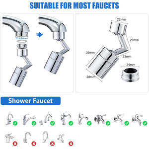 Risparmio universale Splash filtro <span class=keywords><strong>rubinetto</strong></span> multifunzione spruzzatore testa <span class=keywords><strong>rubinetto</strong></span> da cucina 720 gradi girevole nafver moderno HUBEN - Product Image 6