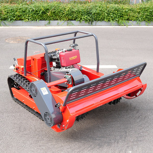 Diesel Engine Small <b>Robot</b> Grass Cutter Cutting Width 800mm 1000mm 1200mm <b>Remote</b> <b>Control</b> Crawler Lawn Mower - Product Image 4