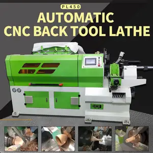 PL450 Automatic CNC Back Tool Lathe Wooden Crafts Copying Machine Cnc Turning Machine