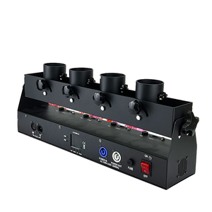 <span class=keywords><strong>DJ</strong></span> 조명 축하용 전기 금속 4헤드 단색 컨페티 발사기 리모컨 DMX512 6채널 150W 웨딩 - Product Image 1