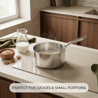 Casserole en acier inoxydable 304 de qualité supérieure pour la préparation de sauces gourmandes, ustensiles de cuisine professionnels pour restaurants, qualité d'exportation