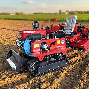 <span class=keywords><strong>Trattore</strong></span> <span class=keywords><strong>Cingolato</strong></span> Agricolo Mini con Fresa Rotante 25HP 35HP Diesel, Coltivatore <span class=keywords><strong>Cingolato</strong></span> Multiuso 180mm di Larghezza, 650KG - Product Image 1