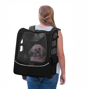BSCI Factory Roller <b>Backpack</b> Travel <b>Carrier</b> Car Seat for <b>Cats</b> Dogs Mesh Ventilation Outdoor Tether Telescoping Handle Storage - Product Image 5