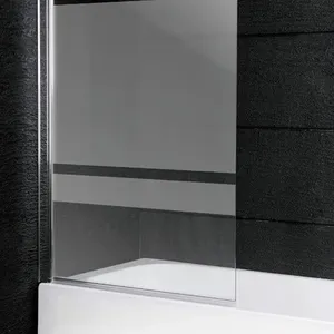 Porte de douche à pivot simple de 8mm d'épaisseur <span class=keywords><strong>avec</strong></span> cadre sans cadre et plateau rectangulaire coulissant et ouvert pour les salles de bains Wetroom. - Product Image 1