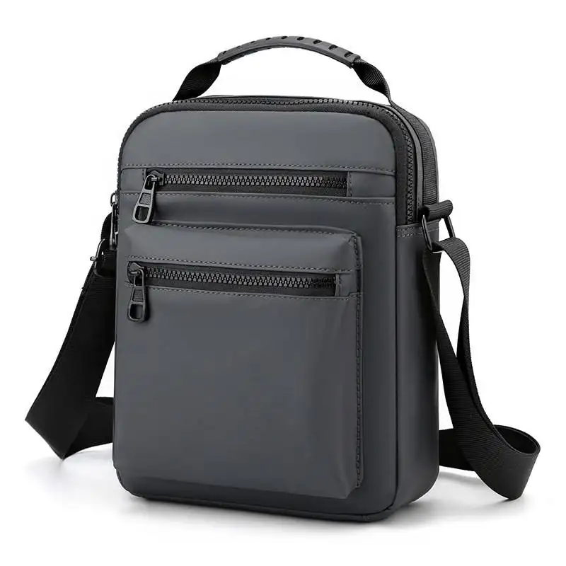 Atacado Messenger Ombro Saco Do Telefone Móvel Dos Homens Pequeno Mensageiro Mens Preto Viagem Multifuncional Sling Crossbody Bag