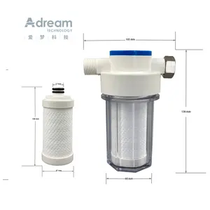 Katrij Filter Air PP Universal, Menghilangkan Karat Klorin untuk Mesin Kamar Mandi/Wastafel/Cuci