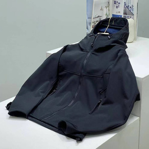 Z31 Softshell Jacket Dark Blue Windproof With Inner Liner Winter Workwear - Product Image 4
