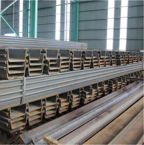 Palplanches en acier au carbone laminées à chaud Larsen S355GB de 6 m par pièce pour la construction de barrage fluvial et l'obstruction de l'eau - Product Image 6