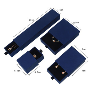 Caja de Papel para Joyería, Caja de Papel al por Mayor con Logotipo Impreso Personalizado, Caja de Papel Roja con Cajón para Regalo - Product Image 6