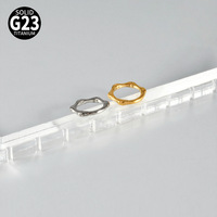 Bijoux de piercing en titane F136 G23, style mode, design à joint de bambou, segment sans soudure, pour nez, oreille et lèvre