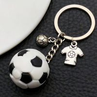 Porte-clés PVC de haute qualité en forme de ballons de basketball, football, volleyball, rugby – Cadeau idéal pour enfants, breloque de sac, pendentif de voiture – Vente chaude