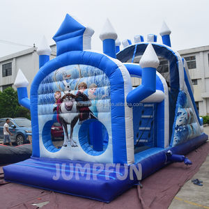 2025 Casa <span class=keywords><strong>de</strong></span> rebote inflable congelada <span class=keywords><strong>y</strong></span> tobogán niños carrera <span class=keywords><strong>de</strong></span> obstáculos inflable comercial a la venta - Product Image 1