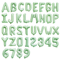 Vente en gros de 16 pouces feuille lettre ballons couleur bonbon numéro personnalisé feuille ballons enfants fête d'anniversaire fournitures décorations