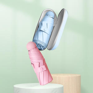 Paraguas Plegable Pequeño de Cinco Pliegues con Diseño Personalizado, Varillas de Aleación de Plástico para Regalos Empresariales y Publicidad - Product Image 5