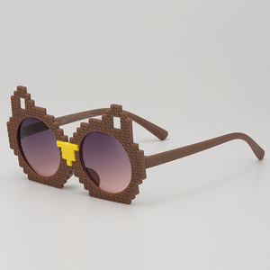 Lunettes fille, mignon petit chat, bébé garçon, lunettes de <span class=keywords><strong>soleil</strong></span> de dessin animé bloc de construction à la mode - Product Image 4