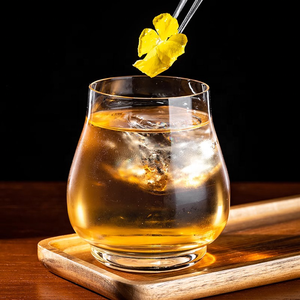 Bicchieri personalizzati di Whisky Rock Big ventre con fondo rotondo bicchiere da degustazione unici bicchieri di Whisky d'acqua di cristallo - Product Image 4