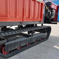 Dumper chenillé tout-terrain certifié CE de 3 tonnes à déchargement automatique pour l'expédition d'engrais agricoles et de fruits
