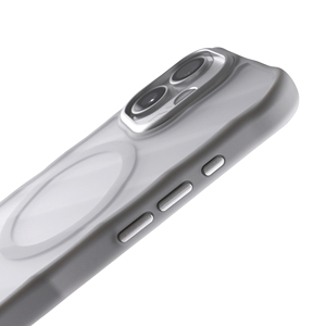 Fundas Transparentes Mate de TPU+PC Blancas con Carga Inalámbrica, Antichoque, Textura de Rayas, para iPhone 17, Protección de Lente - Product Image 5