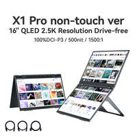 Moniteur portable sans fil OLED HD pour jeux 16 pouces OEM avec batterie Fonction écran tactile Moniteur d'ordinateur Écran LCD