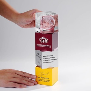 Trophée en cristal Taipeng 265*80mm, logo personnalisé, cadeau d'entreprise, récompenses - Product Image 4