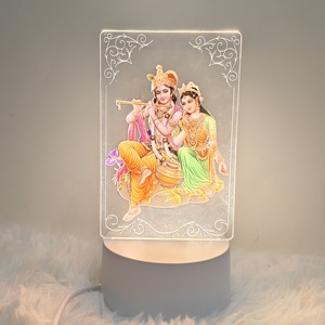 2025 Sản phẩm mới ABS Chất liệu đèn bàn trang trí nội thất Hindu thần vishnu Shiva Brahma lakshmi Ấn Độ mới lạ Plug-in cung cấp điện - Product Image 1