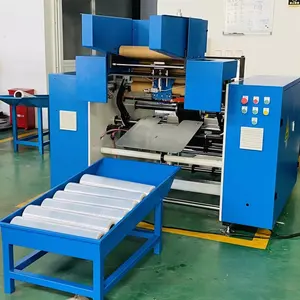 Máquina de rebobinamento automático para filme stretch pvc/pe agarrar filme rebobinador máquinas