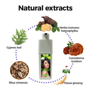 Crème colorante pour cheveux Joynna, henné permanent professionnel, sans ammoniaque, biologique, anti-allergique, shampooing, couvre 100% les cheveux gris, nourrissant - Product Image 4