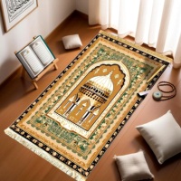 Vente chaude nouveau Design tapis de prière Polyester Sejadah épais rembourré voyage et maison tapis de prière fait à la Machine pour les musulmans
