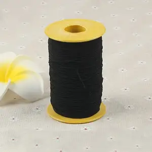 Vente en gros de cordon élastique en polyester superfin de 0.5mm/fil élastique à coudre de différentes couleurs
