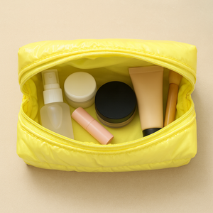 Vente chaude Cosmétique Sacs Puffer Cosmétique Sacs Étanche Portable Doux Vers Le Bas Coton Puffer Rembourré Maquillage Puffer Weekender Sac - Product Image 2