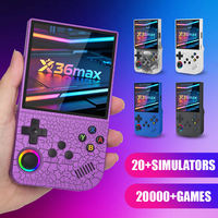 Console de jeu portable rétro Gamegaga X36 Max, écran de 4 pouces, émulateur de console avec 20000 jeux intégrés
