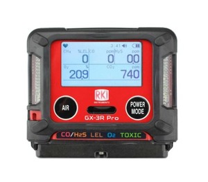 Détecteur de gaz portable Riken Keiki GX-3R Pro 5-en-1 H2S CO O2 LEL CO2, moniteur ATEX IP66/68 - Product Image 4
