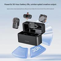 1-zu-2 Kabelgebundenes Desktop-Lavaliermikrofon mit RGB-Beleuchtung und KI-Geräuschunterdrückung, entwickelt für Live-Streaming und Aufnahmen